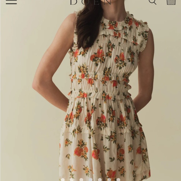 Doen MARTHA DRESS IN ORANGERIE FLORAL - Picture 3 of 4